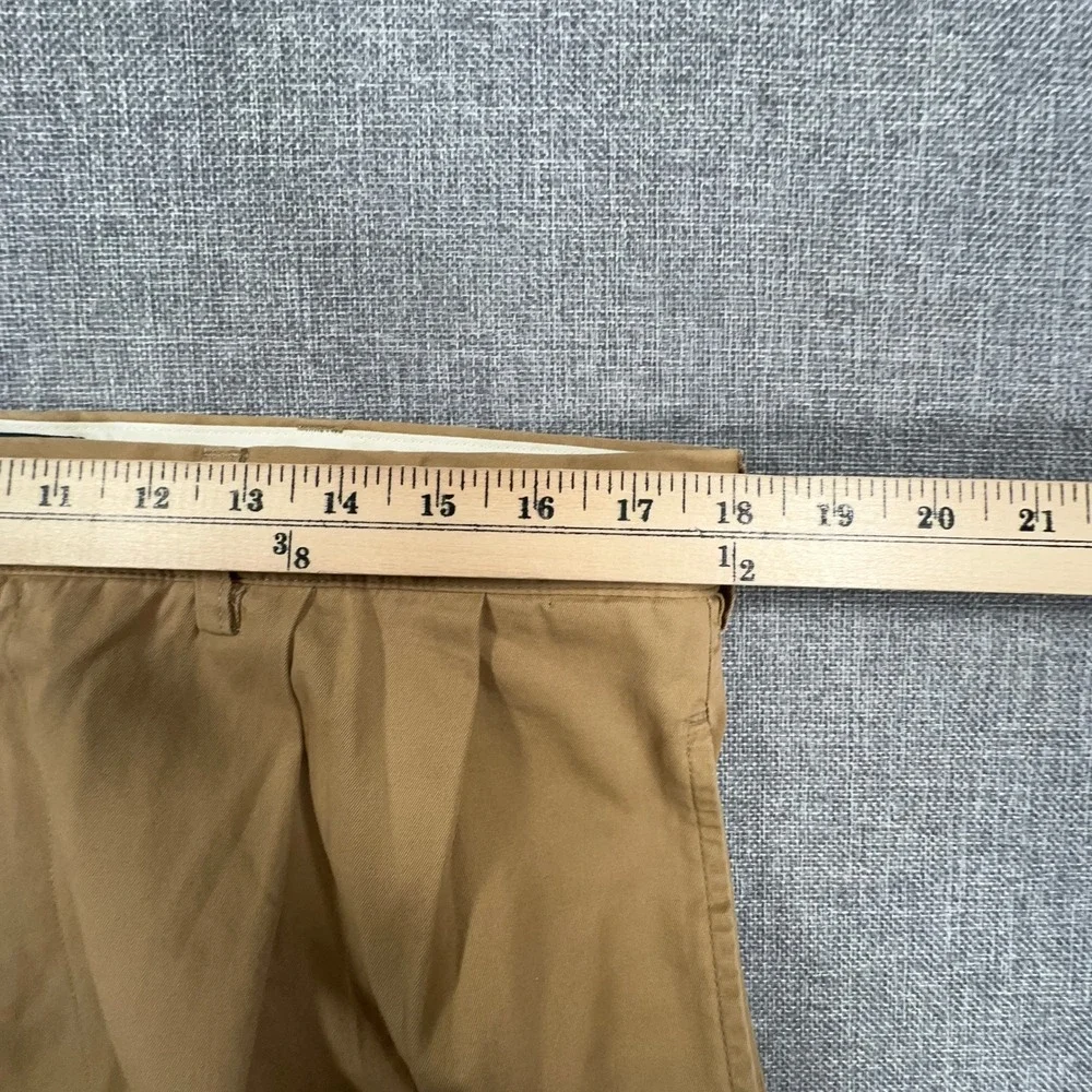 Polo Ralph Lauren Hammond Pant Mens 36x30 (Fits 35x29) Tan Double Pleated Cuffed